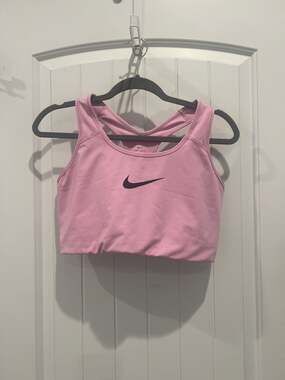 Nike Dri-FIT Racerback Sports Bra Pink Plus Size 1X
